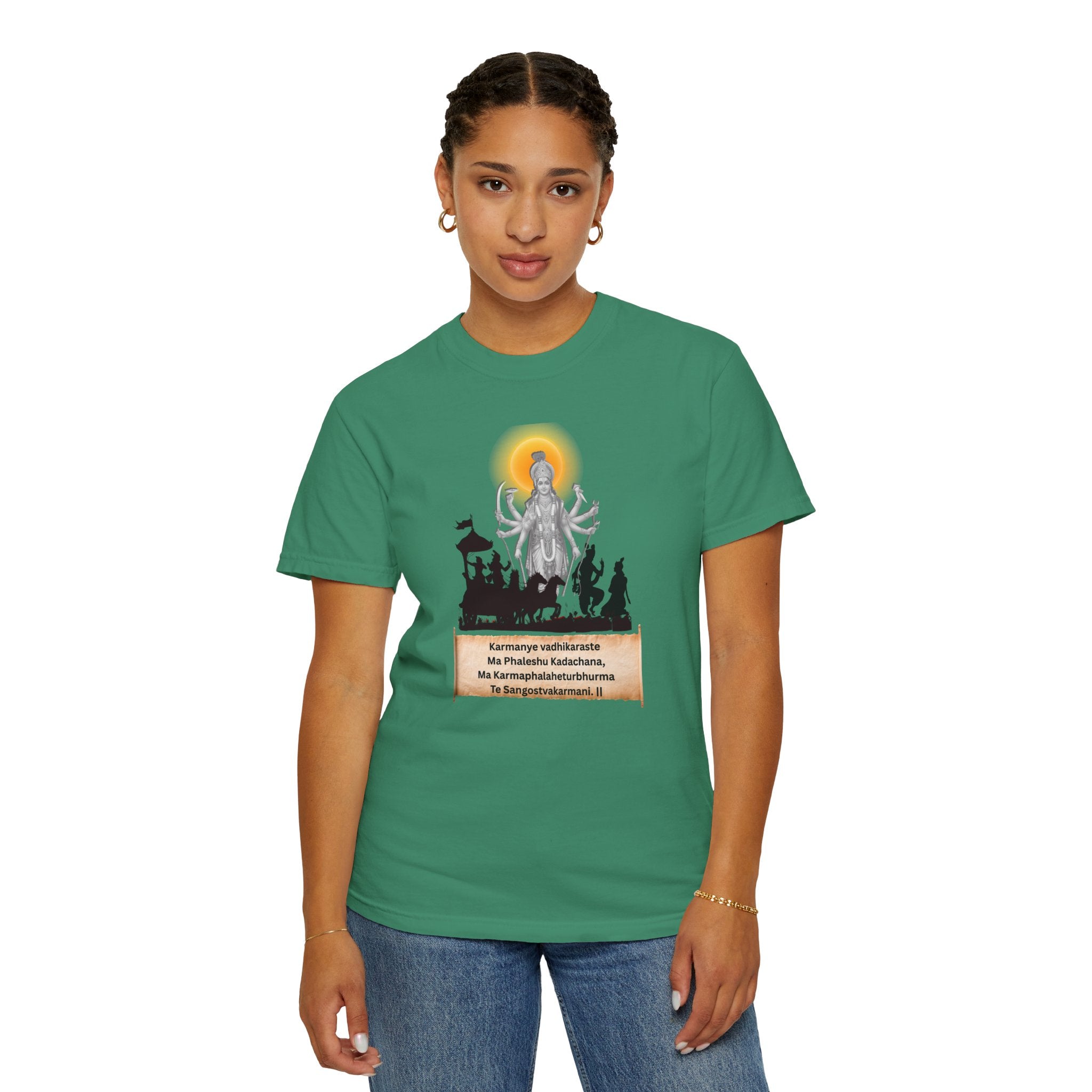 Hindutva : Bhagavad Gita Strand in English T-Shirt