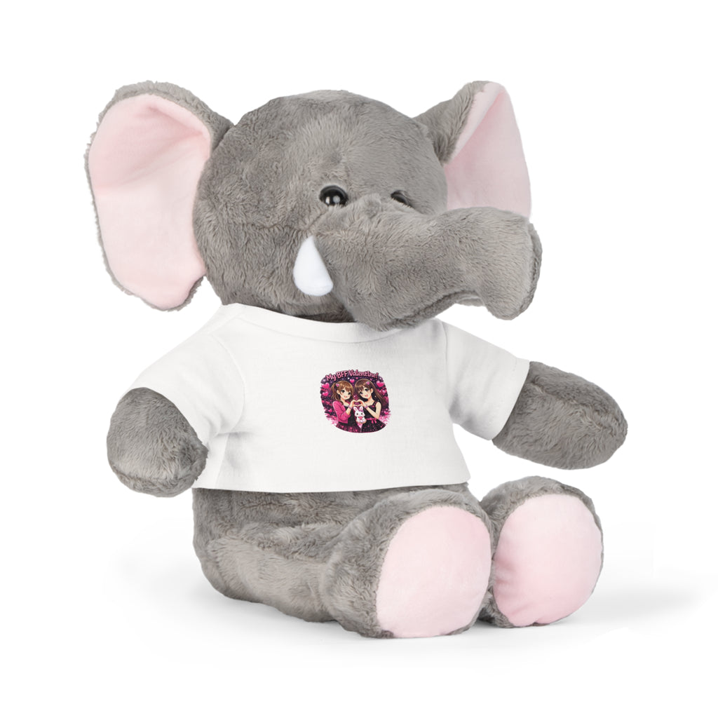 Plush Buddy with Cute Graphic T-Shirt