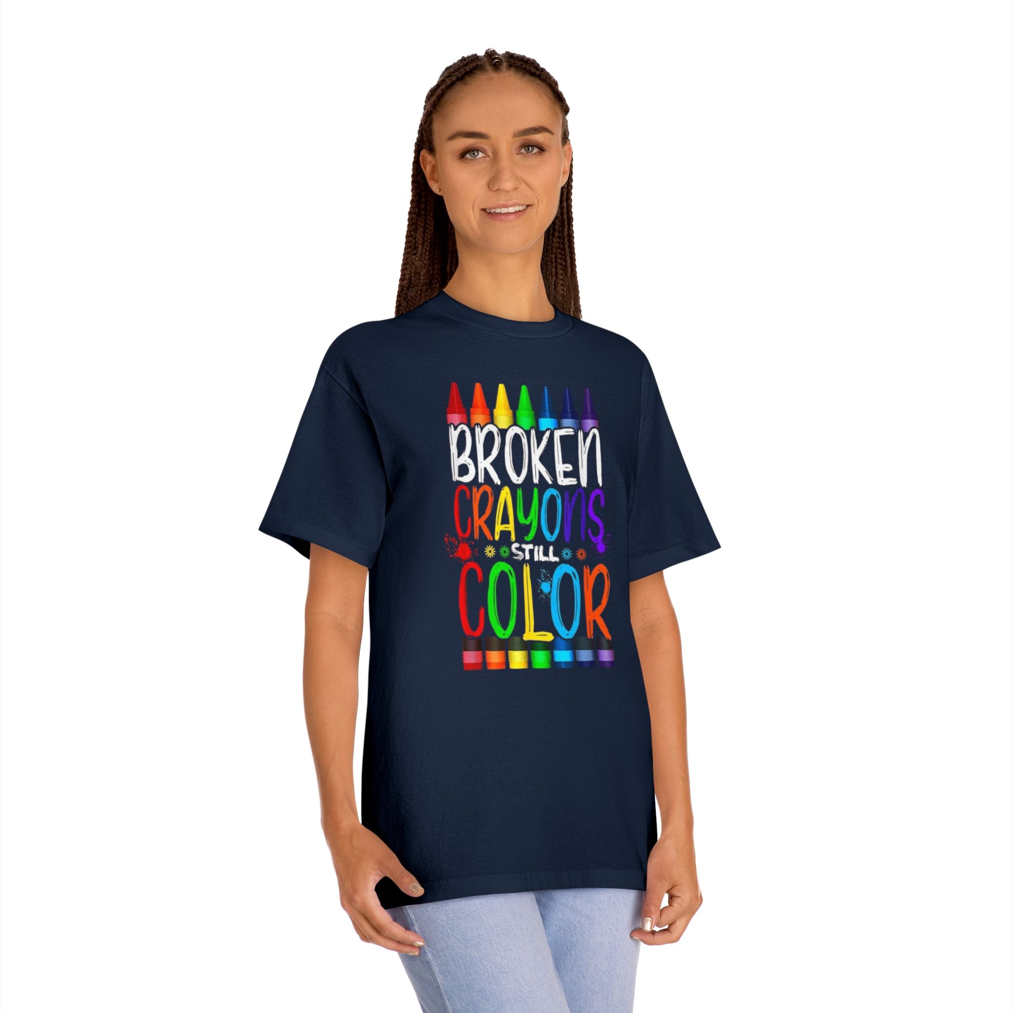 Broken Crayons Still Color T-Shirt