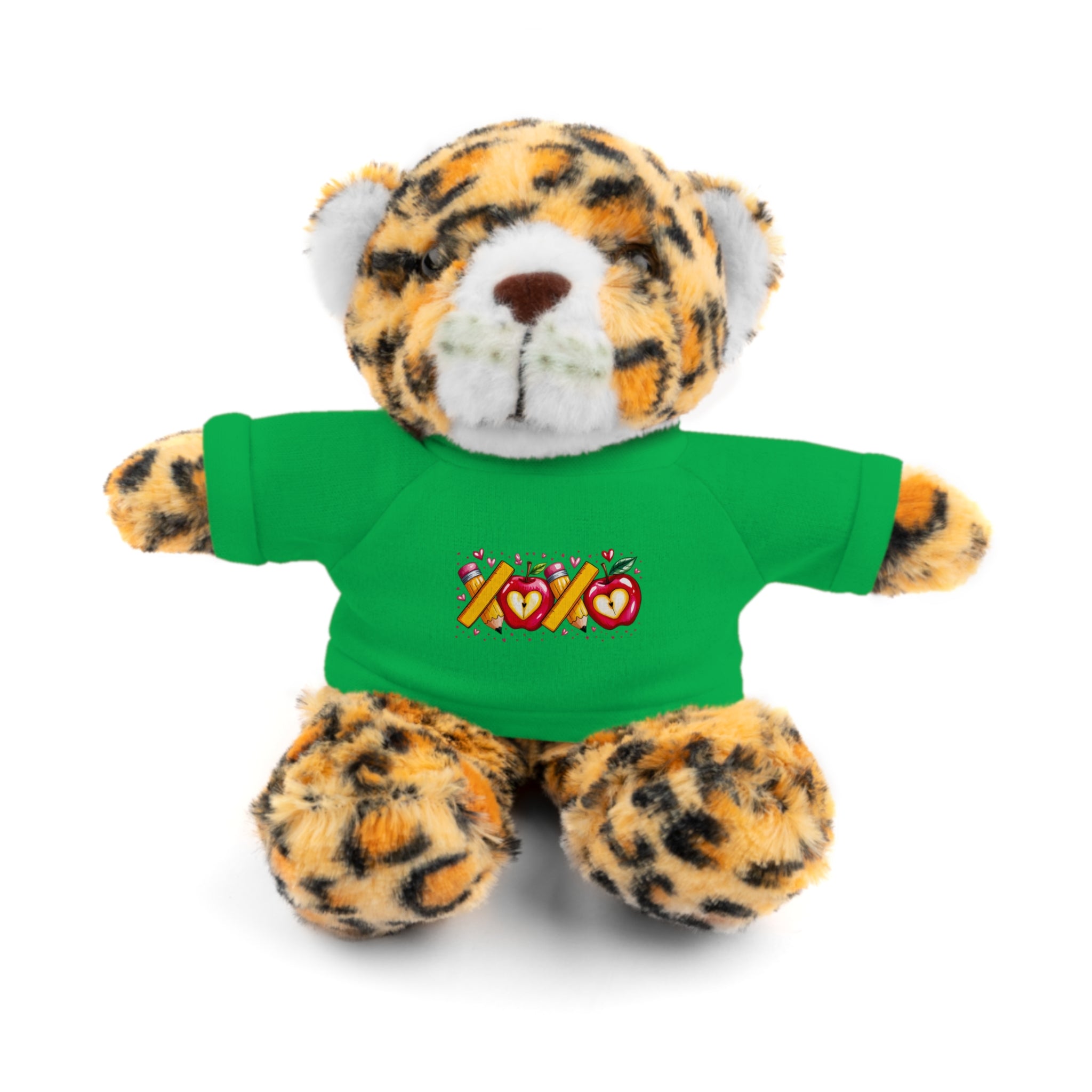 Green Teddy Bear with 'XOXO' Tee – Cute Stuffed Animal Gift