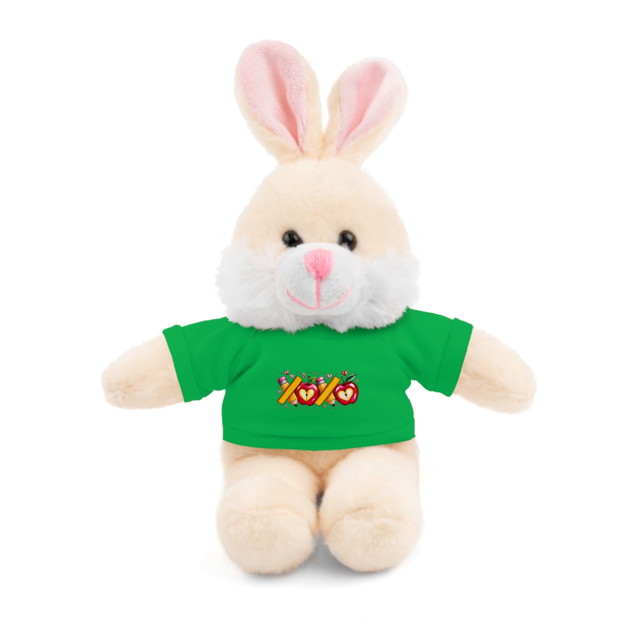 Green Teddy Bear with 'XOXO' Tee – Cute Stuffed Animal Gift
