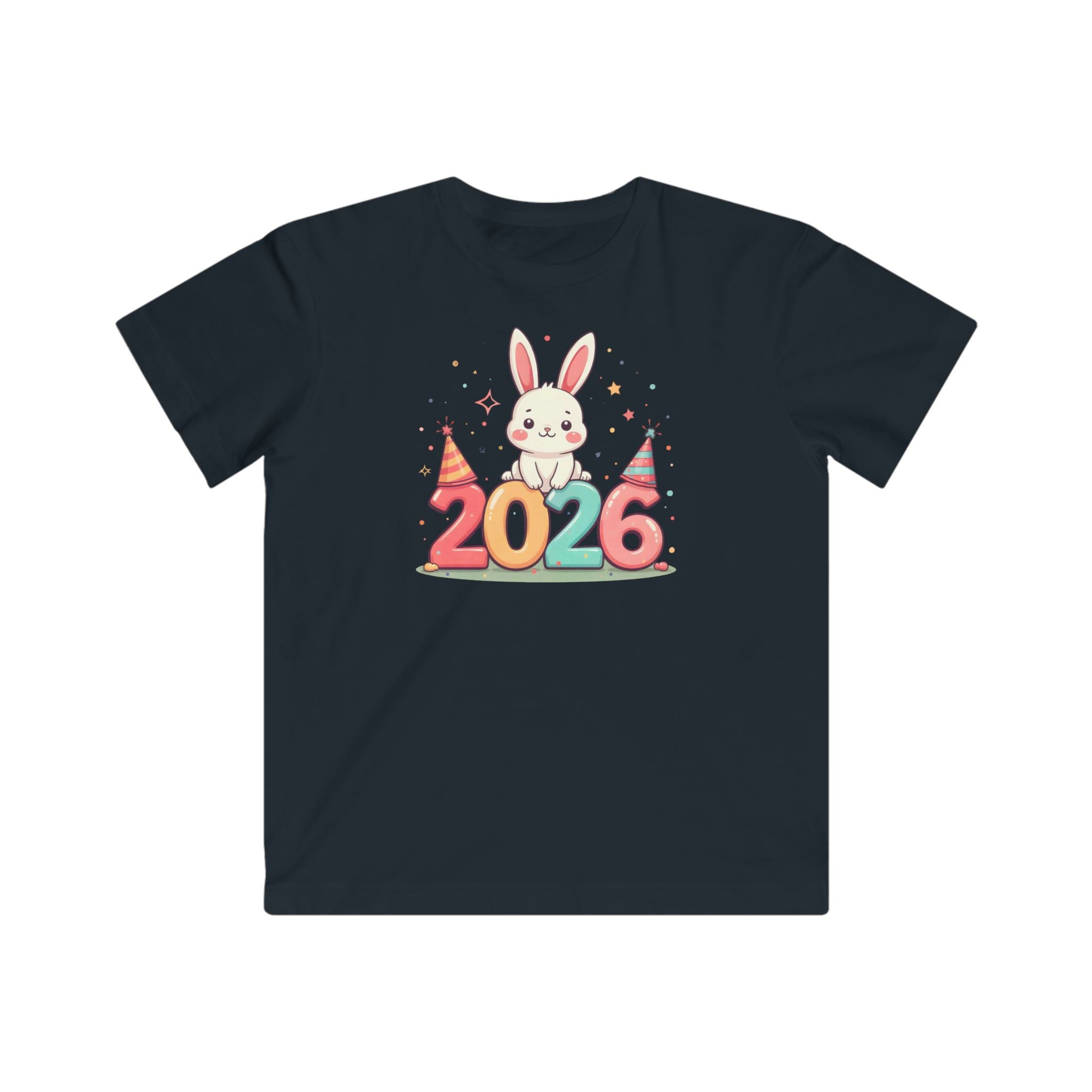 Kids Tee — 2026 Bunny New Year Party Shirt