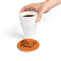 Cute Valentine Bee Mine Ceramic Coaster