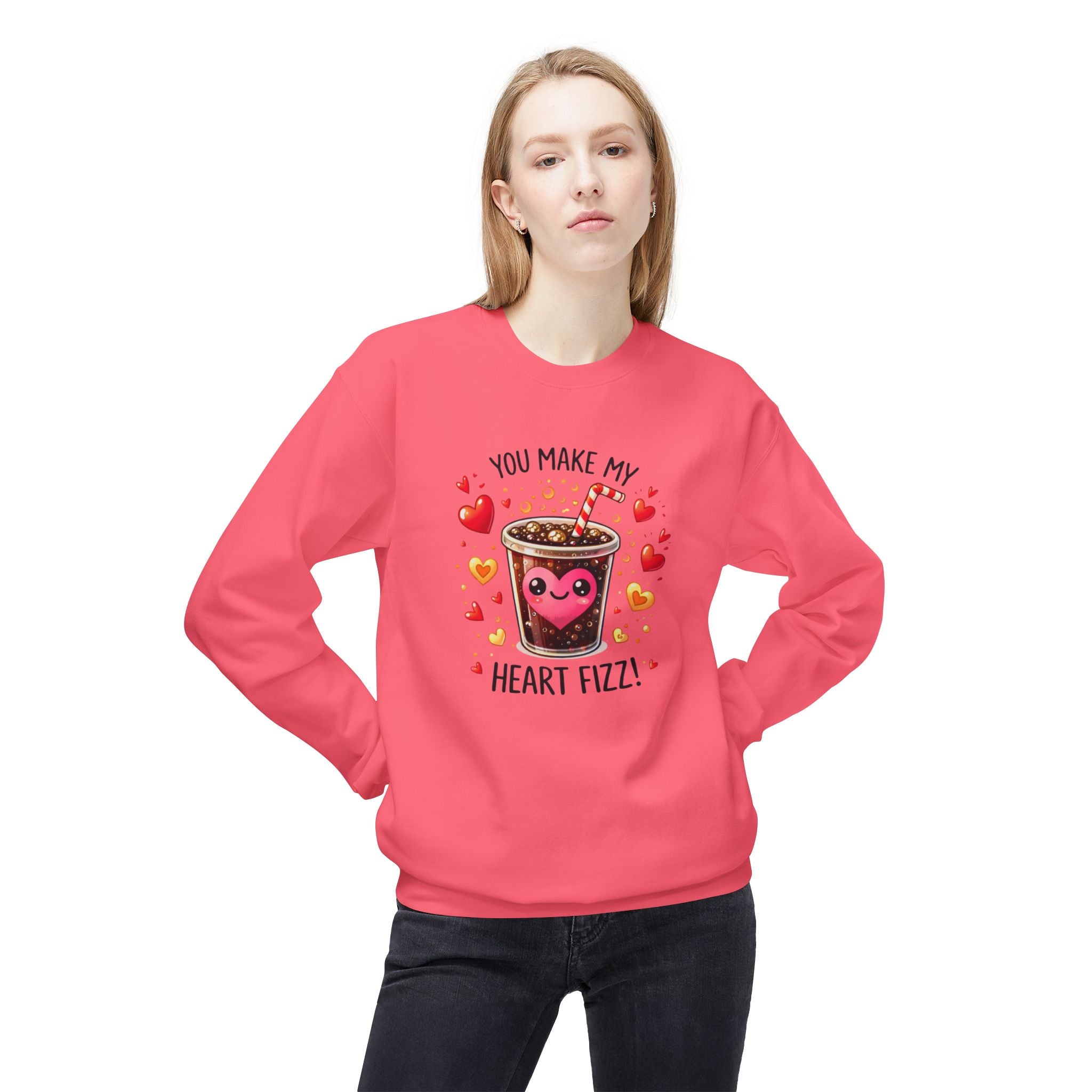 You Make My Heart Fizz Crewneck Sweatshirt