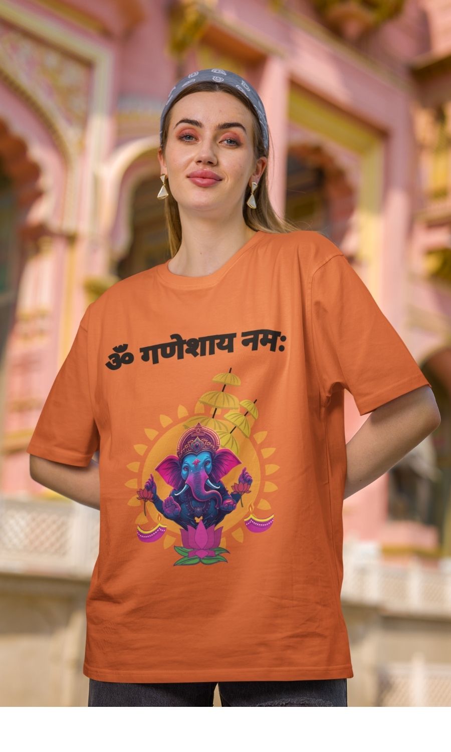 Hindutva : Om Ganeshaya Namaha Sanskrit T-Shirt