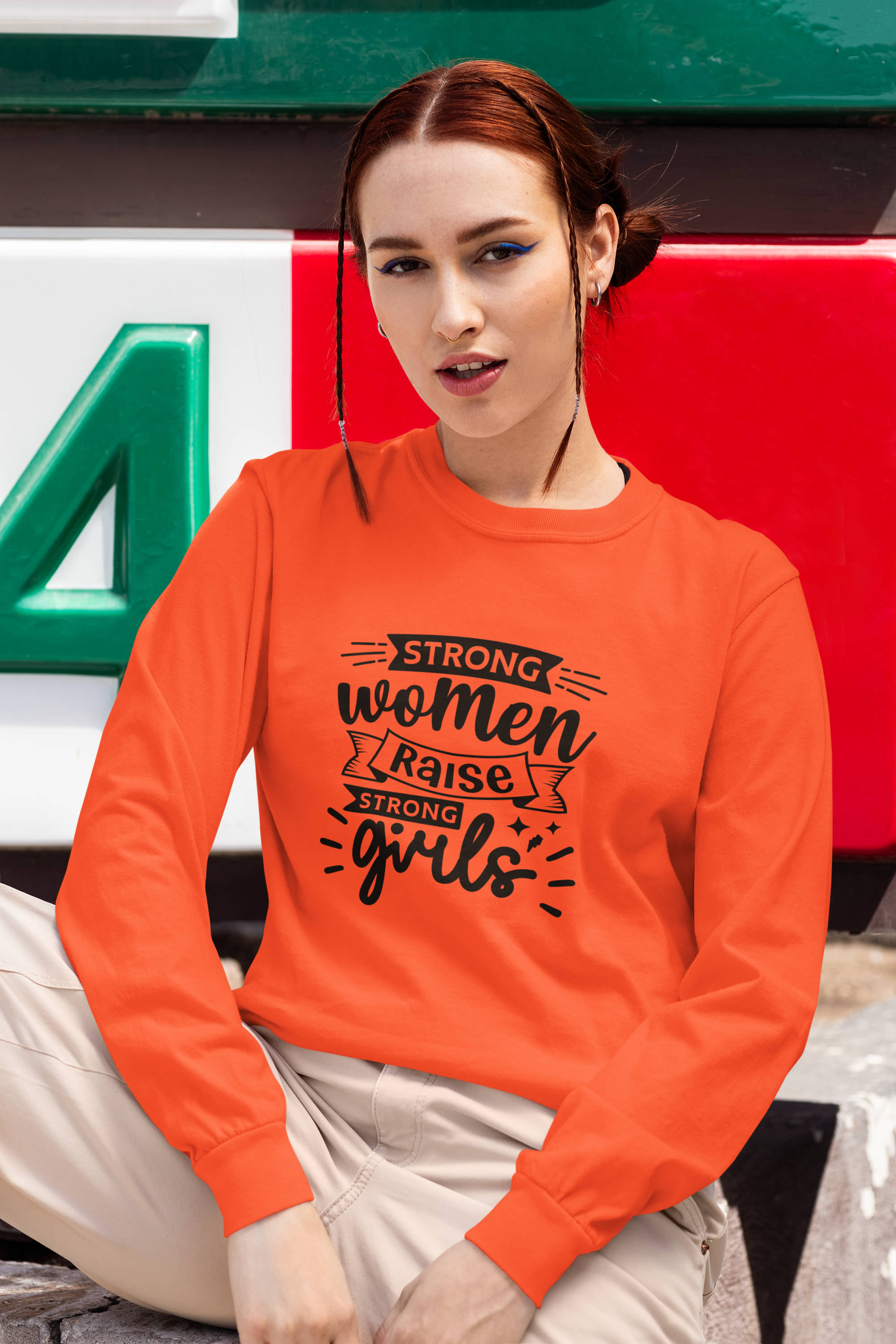 Strong Women Raise Strong Girls Long Sleeve Tee