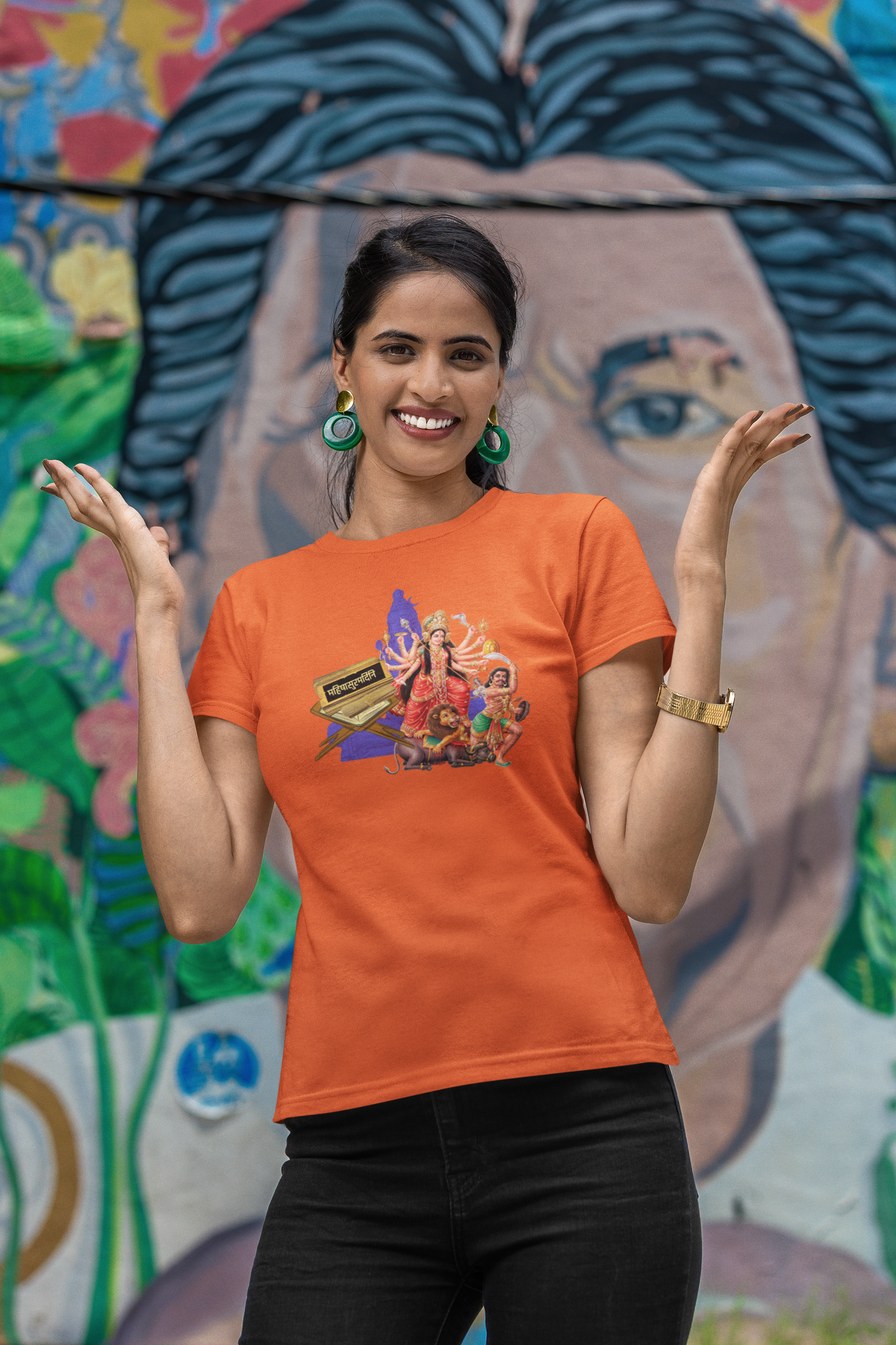 Mahishasura Mardini Sanskrit  T-Shirt