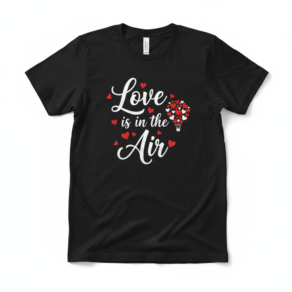 Black Love is in the Air t-shirt - flat lay view